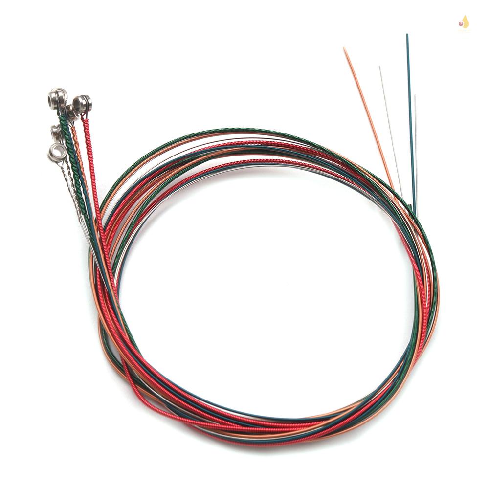 Set 6 Dây Đàn Ghi Ta Bằng Hợp Kim Thép Không Gỉ (. 007-.047)