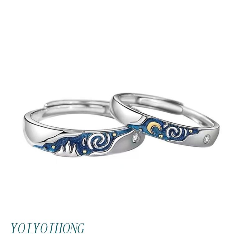 Nhẫn Đôi Khắc Chữ Yoiogh Lãng Mạn