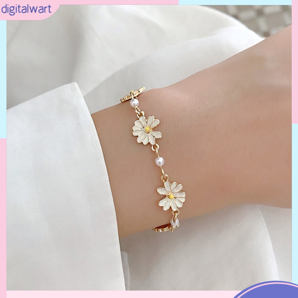 Vòng Tay Mở Rộng Bằng Hợp Kim Đính Ngọc Trai Giả Màu Vàng Thời Trang Thanh Lịch Dành Cho Nữ