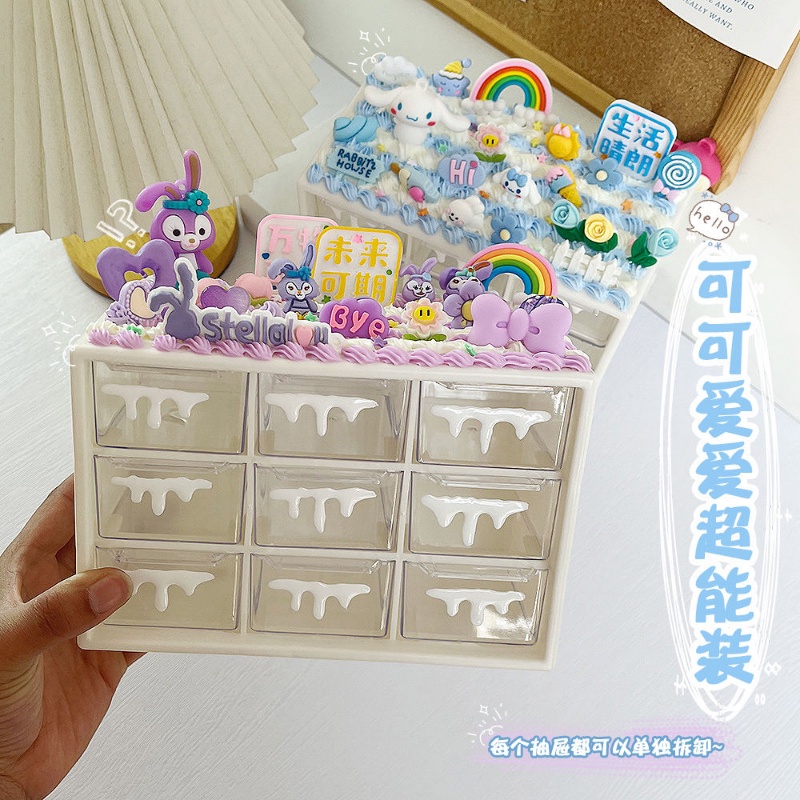 Hộp Đựng Đồ Dùng Để Bàn DIY Hình Kuromi Dễ Thương Sáng Tạo