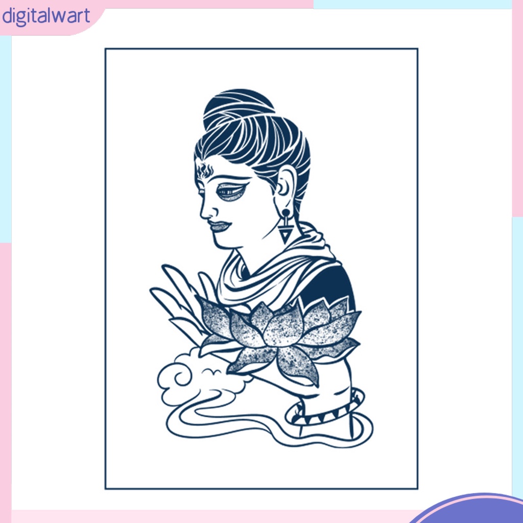 Hình Xăm Dán Tạm Thời Hình Phật Giáo Chống Nước Chống Mồ Hôi Lâu Trôi Cho Nam Và Nữ