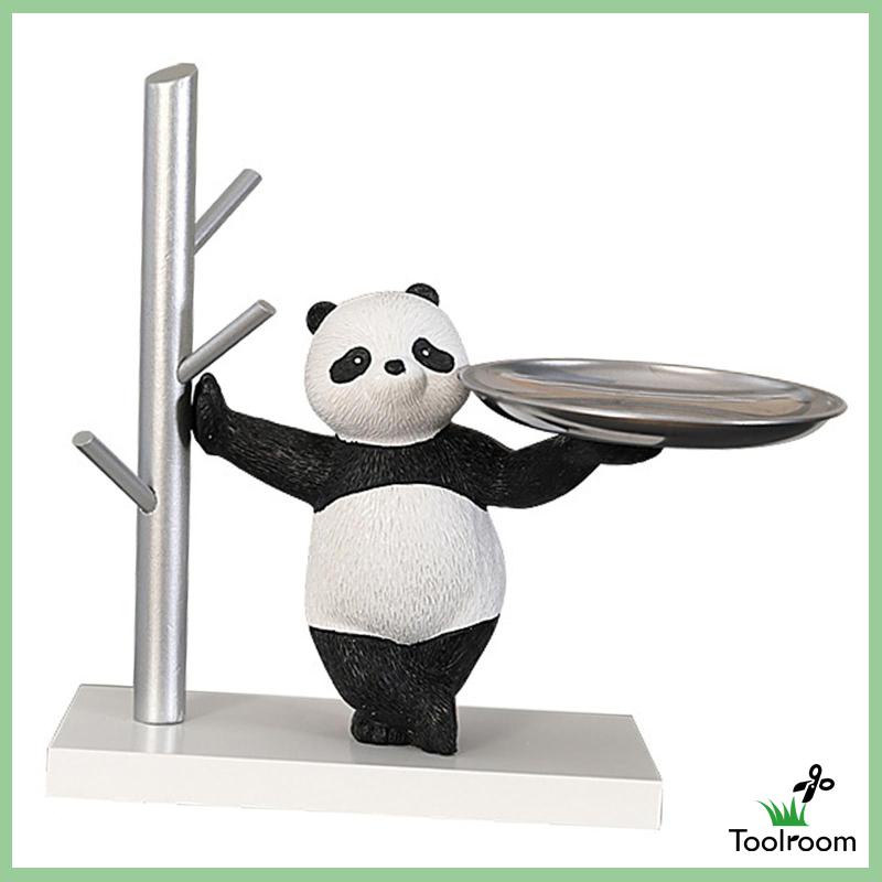 Giá Đỡ Trưng Bày Tượng Gấu Trúc Bằng Nhựa Resin Kèm Móc