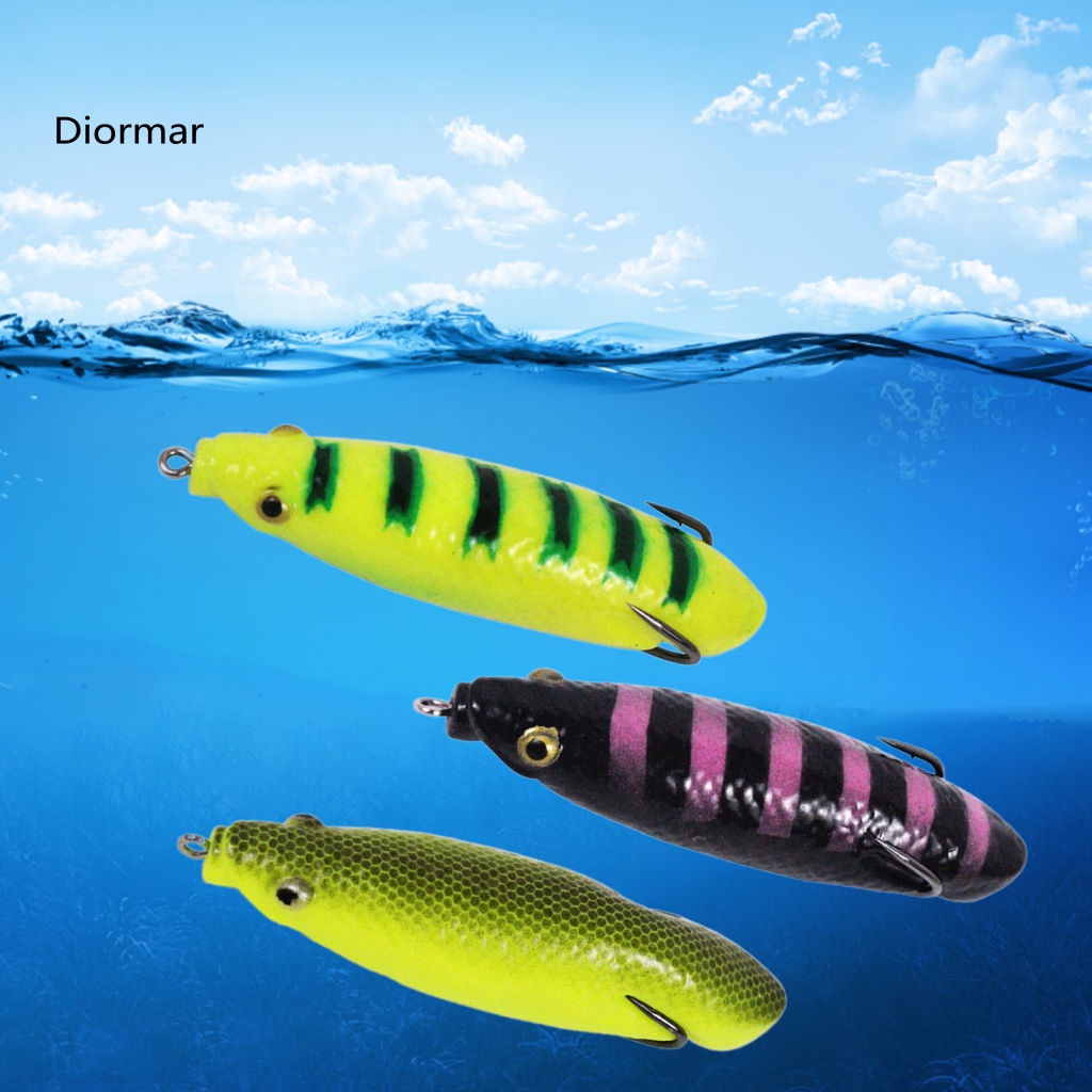 Mồi Câu Cá Giả Hình Ếch 3D Mắt Dài 9cm Có Lưỡi Câu Kép Sống Động Như Thật