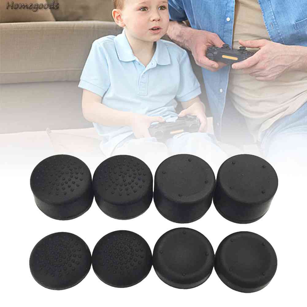 Bộ 8 Nút Bọc Nút Điều Khiển Chơi Game Màu Đen Cho PS5 / PS3 / Xbox 360 2023