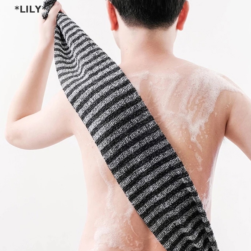LILY Cọ xát khăn tắm bàn chải cho trở lại Khăn Tẩy Tế Bào Chết chà tắm bọt biển uuu