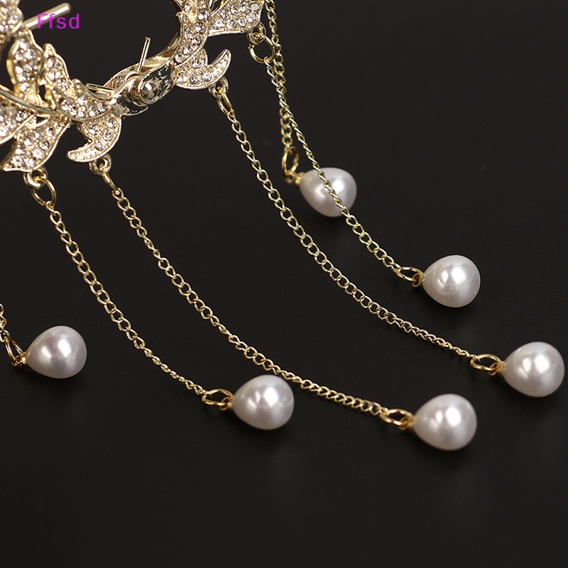 {Ffsd} Kẹp Tóc Móng Vuốt Đính Đá Ngọc Trai Thanh Lịch Khí Chất Cho Nữ * Giảm Giá Hot