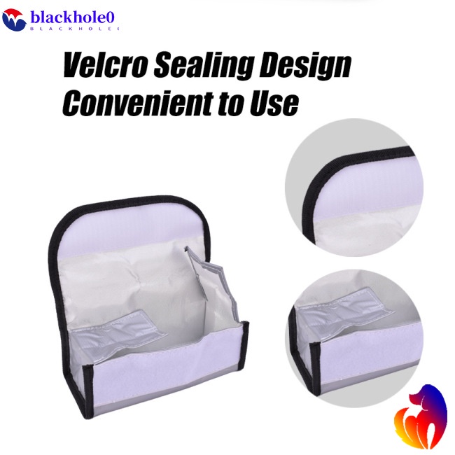 Túi Đựng Pin Lithium Chống Thấm Nước / Cháy Nổ Chuyên Dụng Cho Máy Bay Điều Khiển Từ Xa Fpv 185X75X60Mm