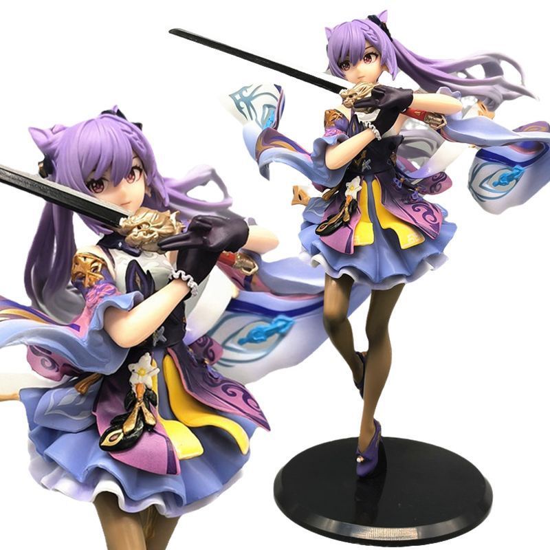 Mới Mô Hình Đồ Chơi Nhân Vật Genshin Va Chạm Keqing Action 24cm