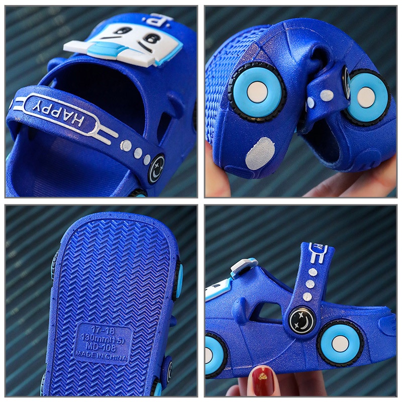 Annie Xăng đan Đế Mềm Chống Trượt Thiết Kế Đục Lỗ Họa Tiết Hoạt Hình Cho Bé