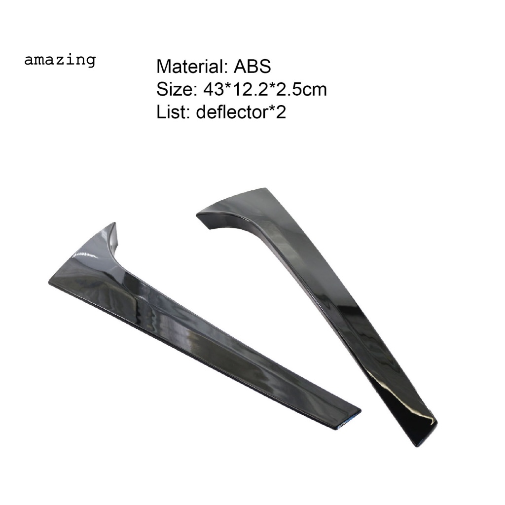 Bộ 2 Miếng Dán Cửa Sổ Xe Hơi Chống Trầy Xước Chống Thấm Nước Màu Đen Sáng Dành Cho Skoda-Kodiak 16-20