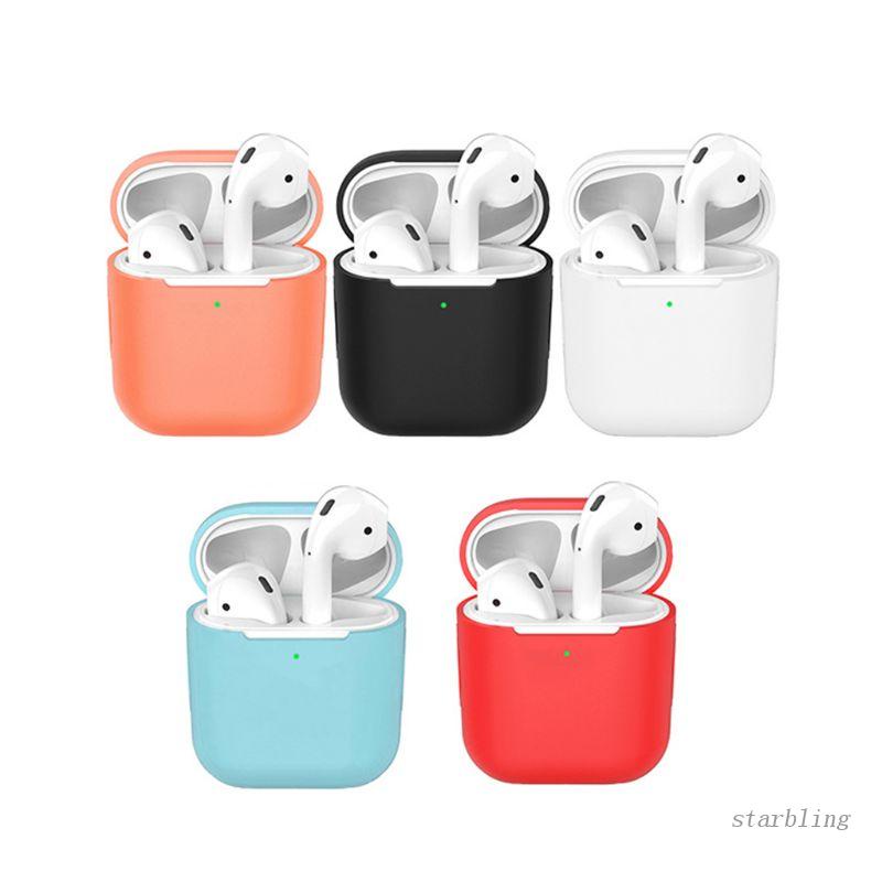 Vỏ Bảo Vệ Hộp Sạc Tai Nghe Airpods 1 / 2 Bằng Silicon Họa Tiết Ngôi Sao Chống Rơi