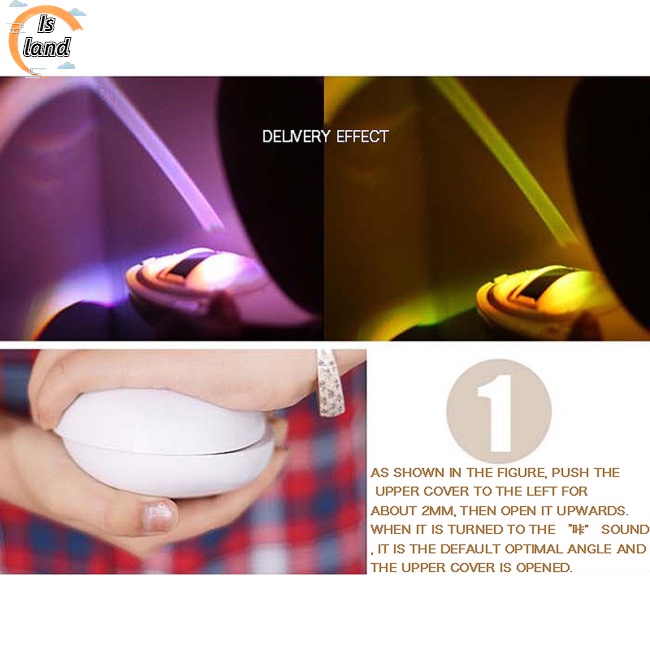 Đèn Led Chiếu Cầu Vồng 3 Chế Độ Ánh Sáng Ban Đêm Độc Đáo Trang Trí Nhà Cửa / Phòng Ngủ Cho Bé