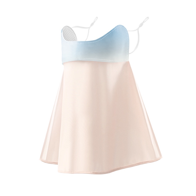 Mặt Nạ Lụa Lạnh Mỏng Che Phủ Mắt Chống Tia Cực Tím Màu Sắc Gradient Dành Cho Nữ