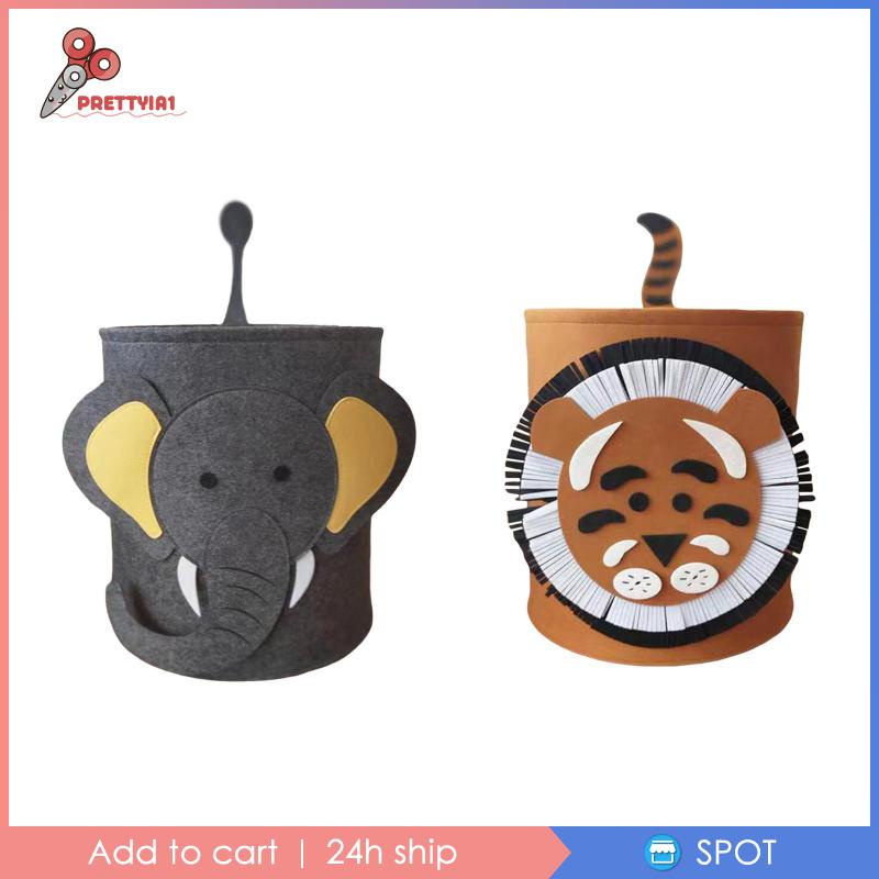 Giỏ Đựng Đồ Giặt [Prettyia1] Bằng Nỉ Mềm Nhẹ Thiết Kế Dễ Thương Cho Trẻ Em