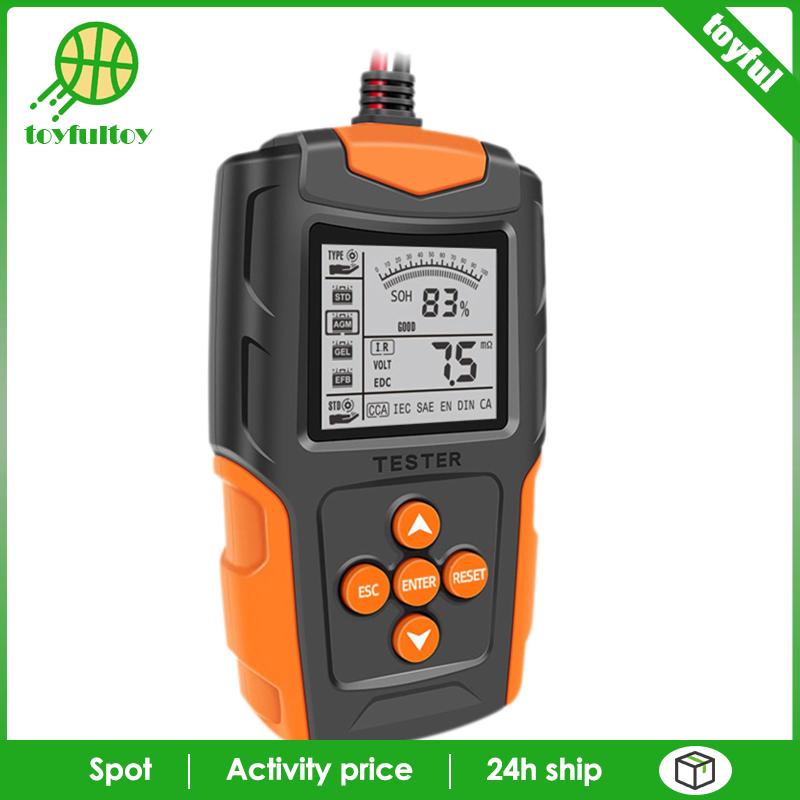 Thiết Bị Kiểm Tra Pin 12V 24V Màn Hình LCD Cho Xe Hơi Xe Tải