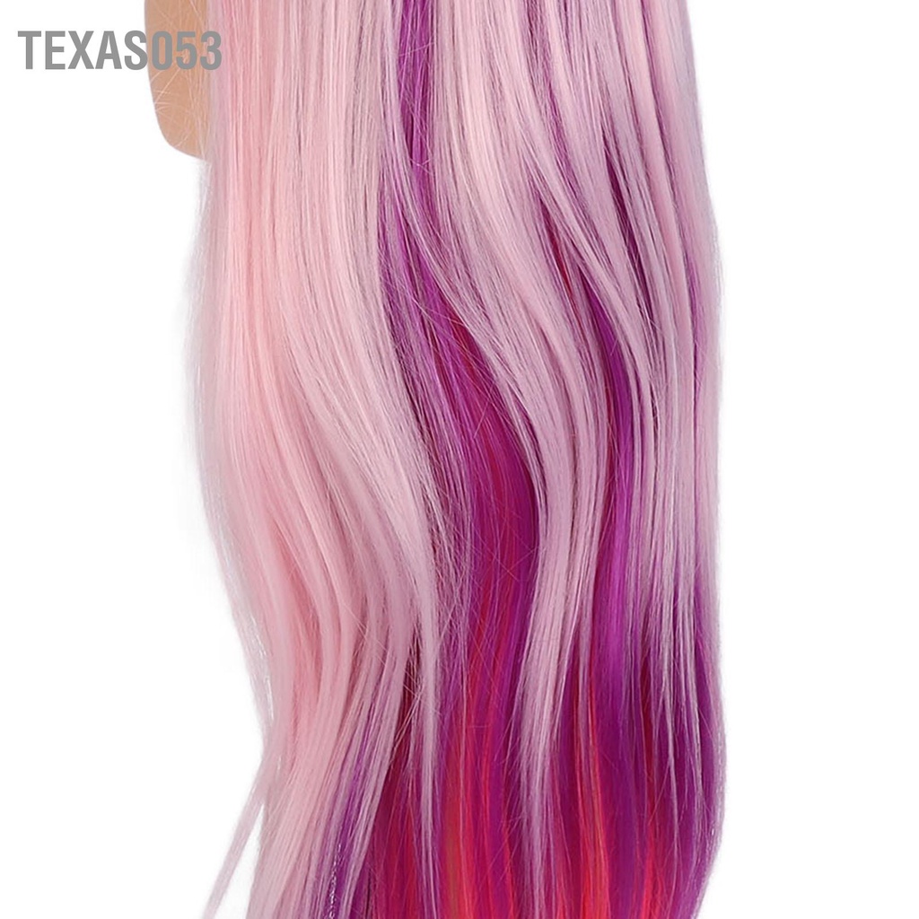 Texas053 Nữ Đầu Manocanh 4 Màu Mượt Bóng Nhiệt Độ Cao Tóc Búp Bê Tạo Kiểu Huấn Luyện Mẫu