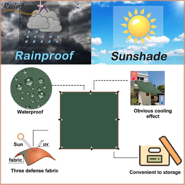Lều Che Nắng Bằng Vải Oxford Chống Nước Chống Tia Uv Cho Hoạt Động Ngoài Trời
