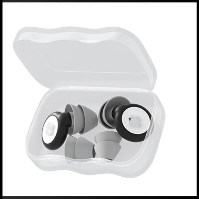 Nút Bịt Tai Bằng Silicone Cách Âm Chống Ồn Thay Thế Tiện Dụng