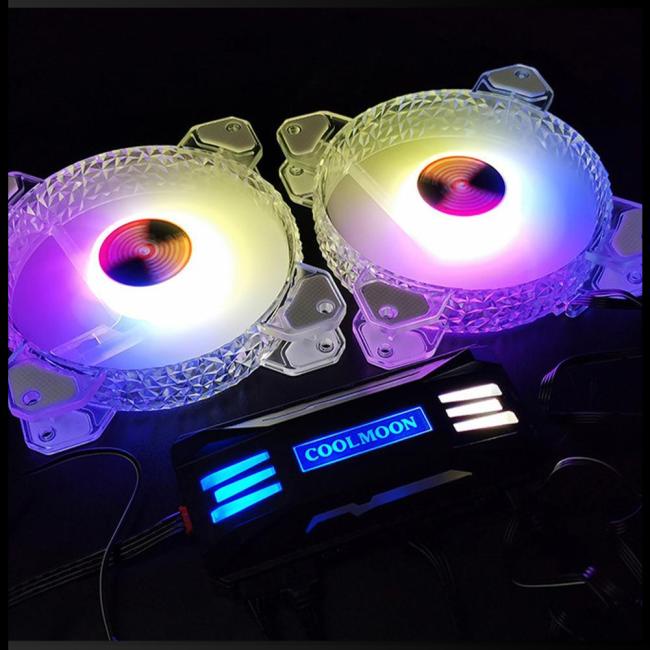 Quạt Tản Nhiệt Điều Khiển Từ Xa Thông Minh 4-pin Pwm 5v 3pin RGB