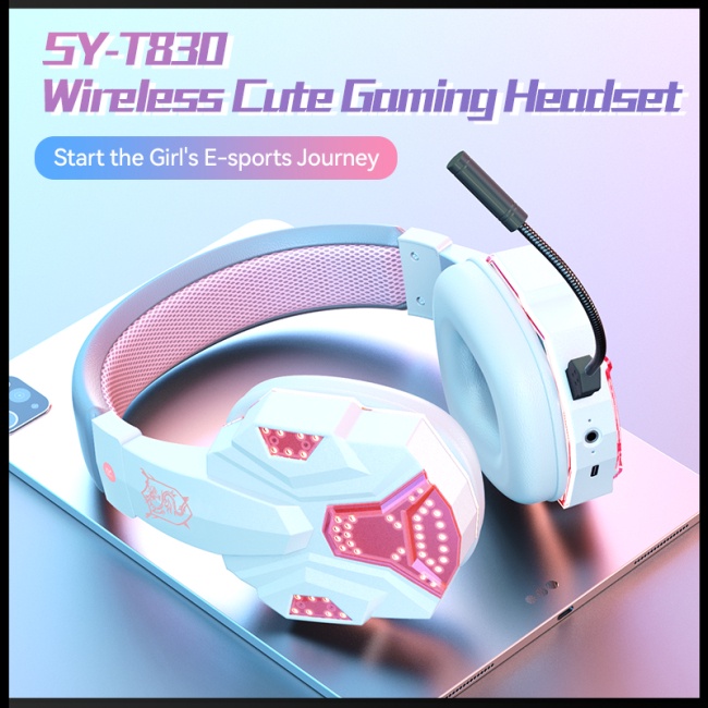 Tai Nghe Chụp Tai Zevaret Sy-t830 Bluetooth Không Dây Hiệu Quả Thấp Tích Hợp Micro Hiệu Quả Dạ Quang