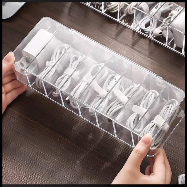 Zevaret Hộp Đựng Dây Cáp Sạc / Tai Nghe Sắp Xếp Gọn Gàng Cho Nhà Ở