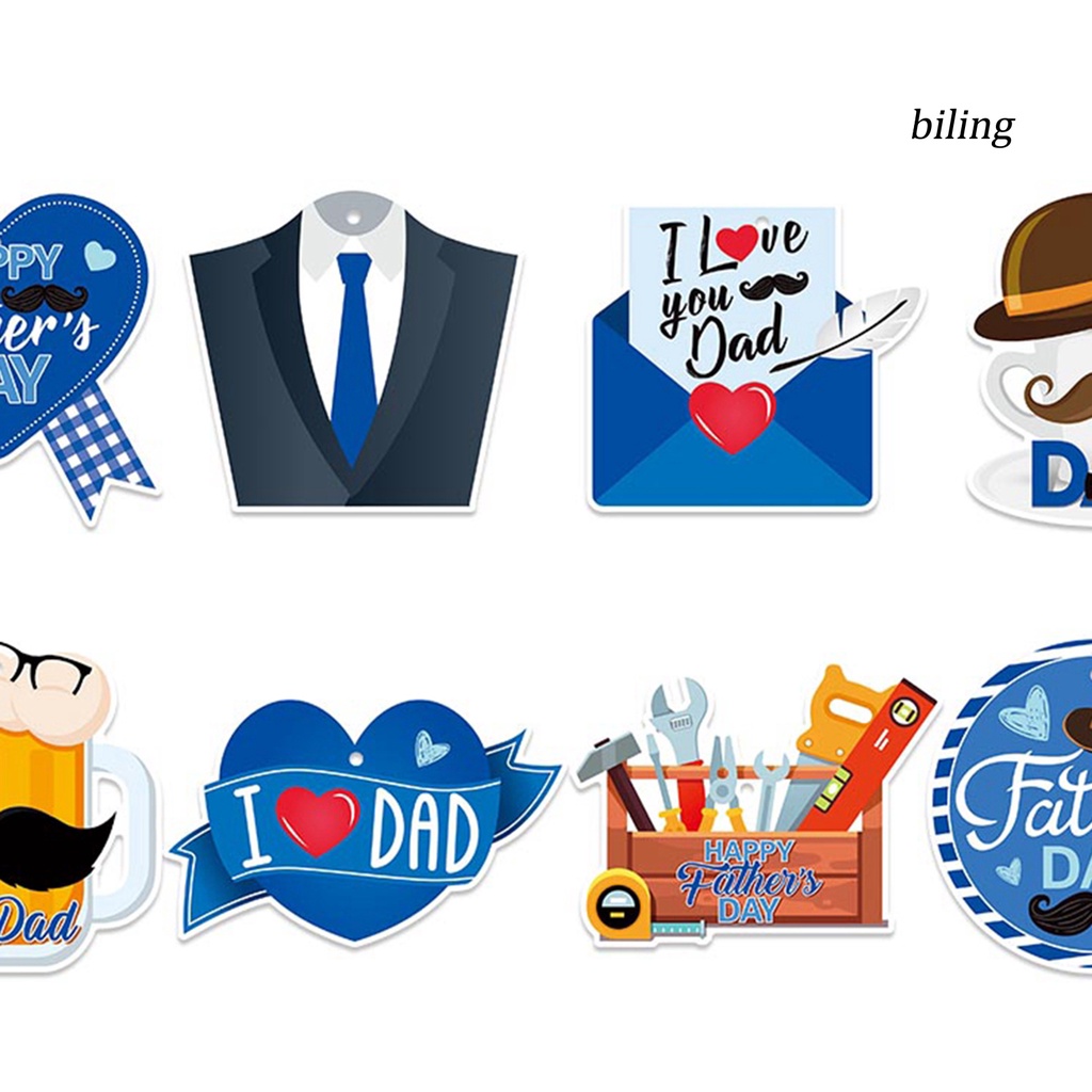 Set 8 Dây Treo Trang Trí Tiệc Sinh Nhật Kiểu Dáng Hoạt Hình Xinh Xắn