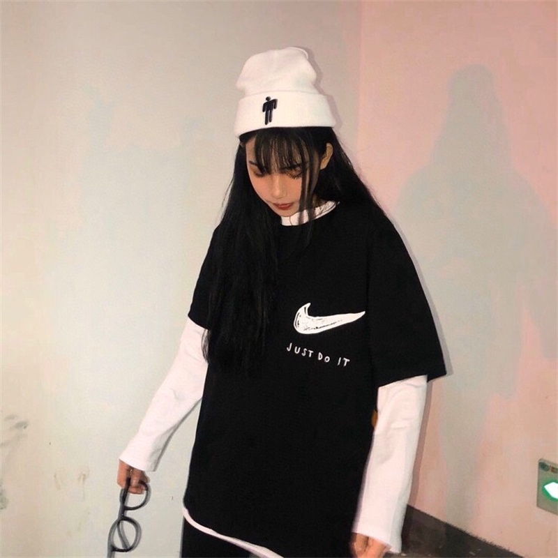 N88- Áo Thun Tay Ngắn Phiên Bản Giới Hạn In Chữ just do it overseas Thời Trang Mới