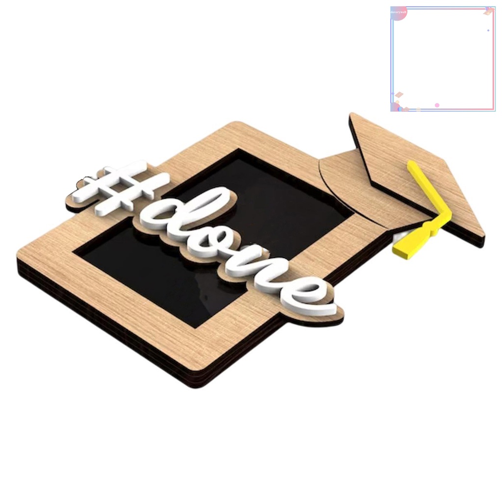 Kẹp Giữ Thẻ Bằng Gỗ Họa Tiết Chữ Sáng Tạo Dùng Làm Quà Tặng Tốt Nghiệp / Trường Học