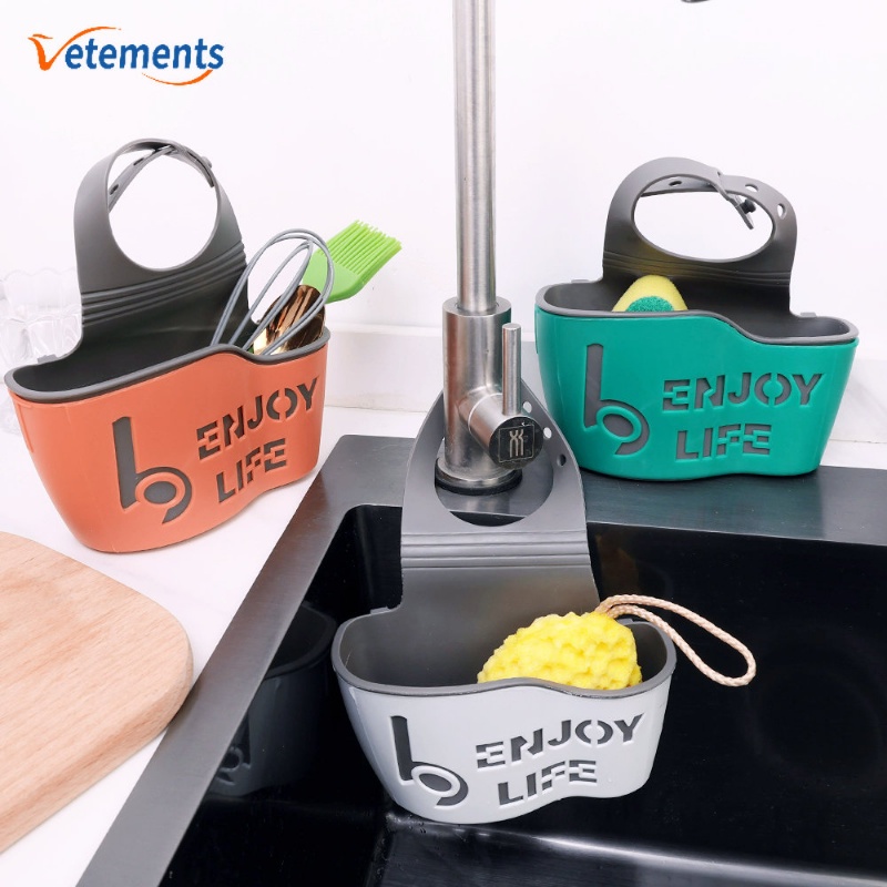 Giỏ Đựng Xốp Rửa Chén / Xà Phòng Gắn Vòi Nước Bồn Rửa Nhà Bếp / Nhà Tắm Đ