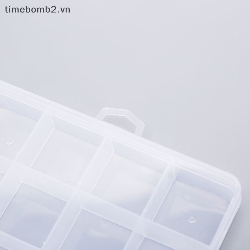 Hộp Đựng Trang Sức 24 Ngăn Trong Suốt Hình Chữ Nhật Tiện Lợi