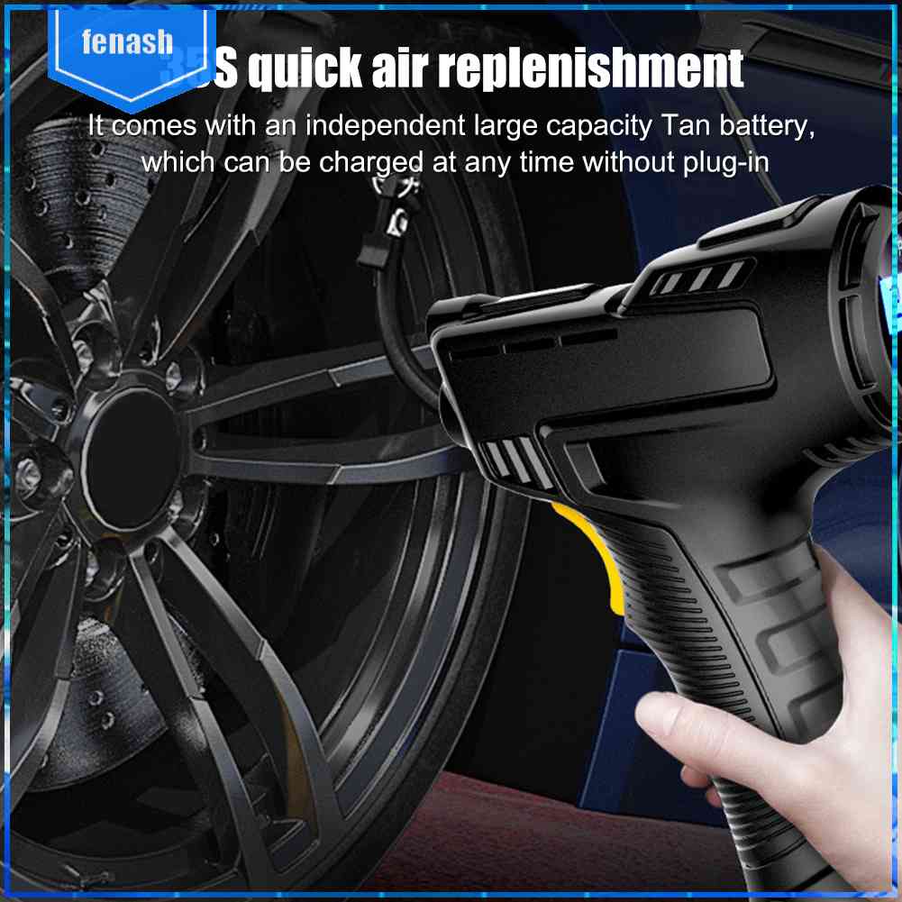 Máy Bơm Hơi Nén Khí Cầm Tay 12V Tiện Dụng Cho Xe Hơi / Xe Đạp