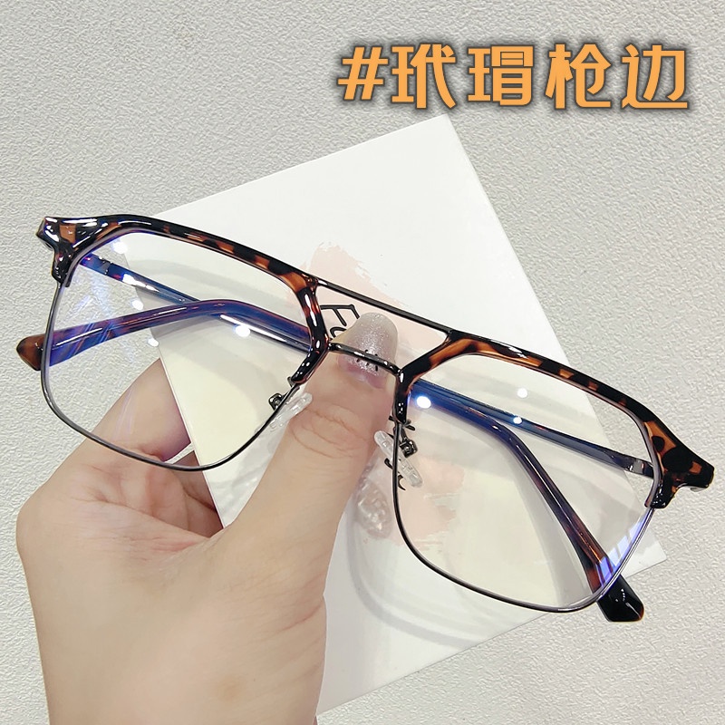 Kính Mát Gọng Đen Chống Ánh Sáng Xanh Thời Trang Cho Nam