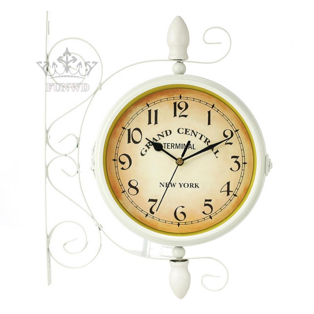 Đồng Hồ Treo Tường Hai Mặt Phong Cách Châu Âu Cổ Điển