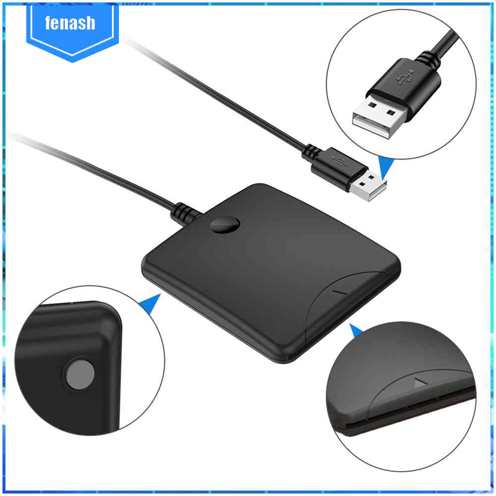 Đầu Đọc Thẻ Nhớ Thông Minh Usb 2.0 Loại IC / ID / SIM Nhỏ Gọn Tiện Dụng