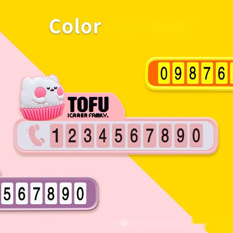 Bảng Số Đậu Xe Tạm Thời Thiết Kế Sáng Tạo Dễ Thương