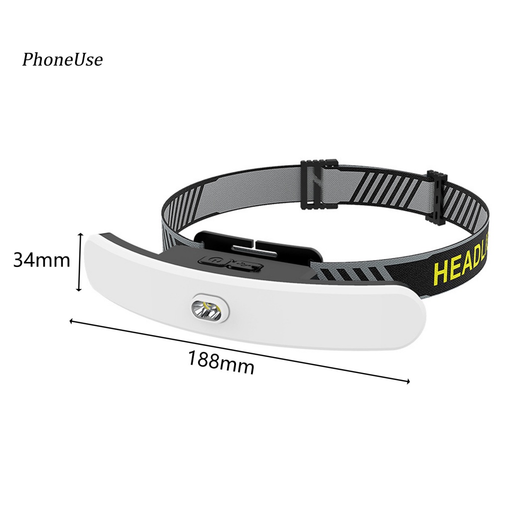 Đèn Pin Đeo Đầu Bằng PU Siêu Sáng Tùy Chỉnh Đa Năng Kèm 6 Chế Độ Chiếu Sáng Cho Hoạt Động Ngoài Trời