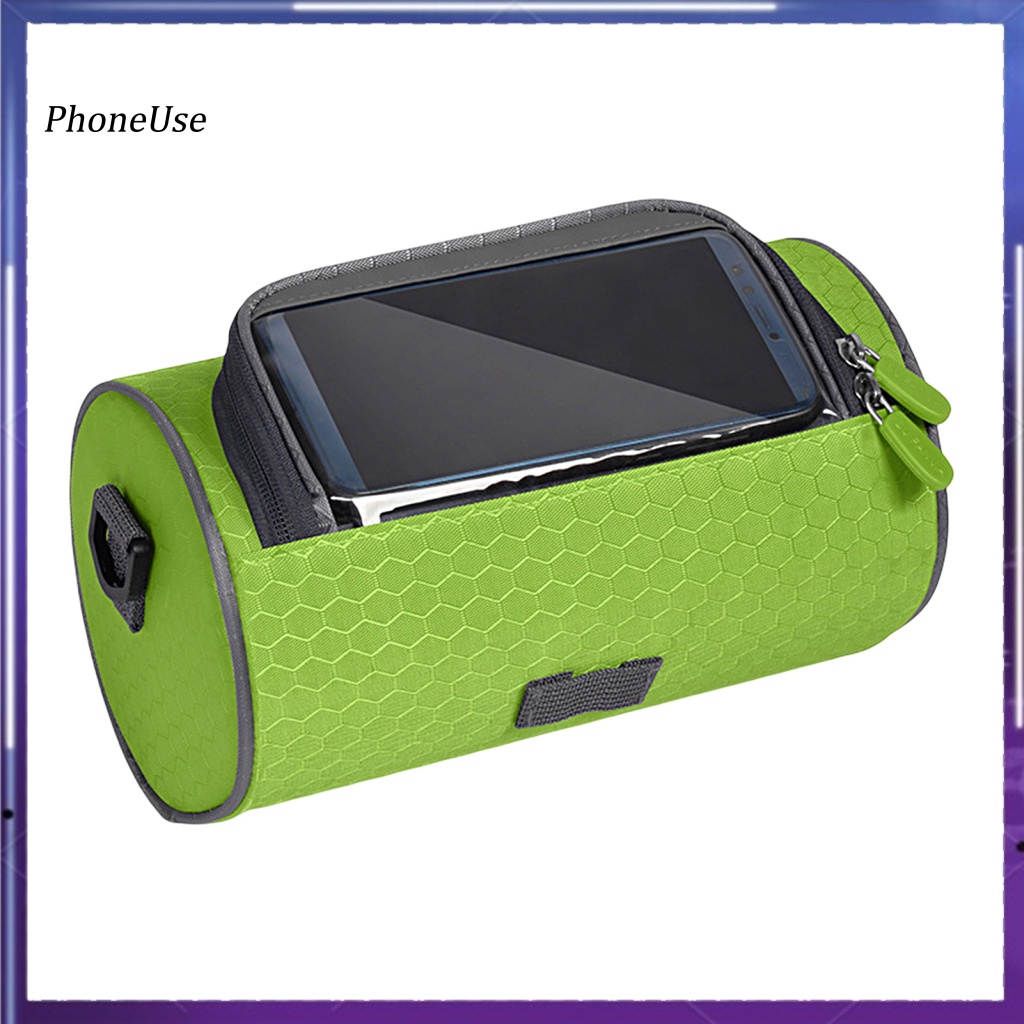 Túi Da PU 3L Chống Nước Chống Trầy Gắn Khung Trước Xe Đạp