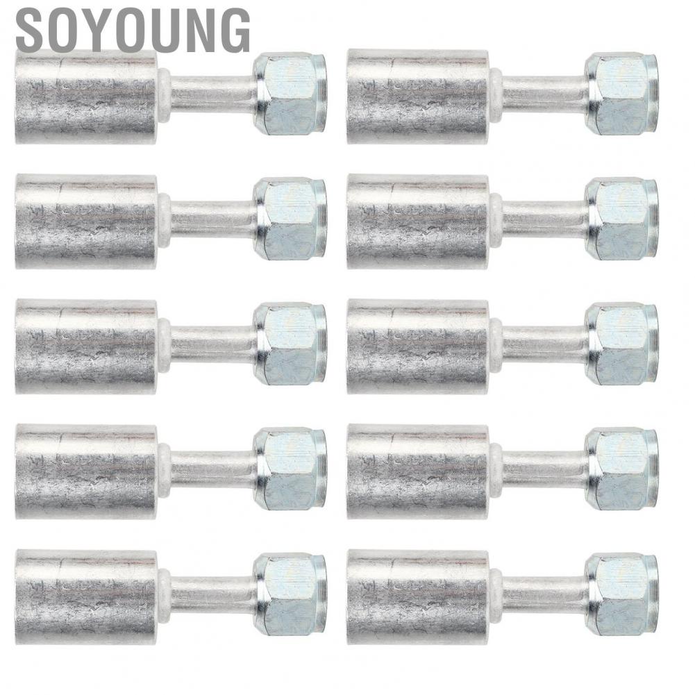 Soyoung Refrigerant Hose Joint  Universal Air Conditioning Fitting with R12 3/8in Sleeve for Engineering Vehicle Car