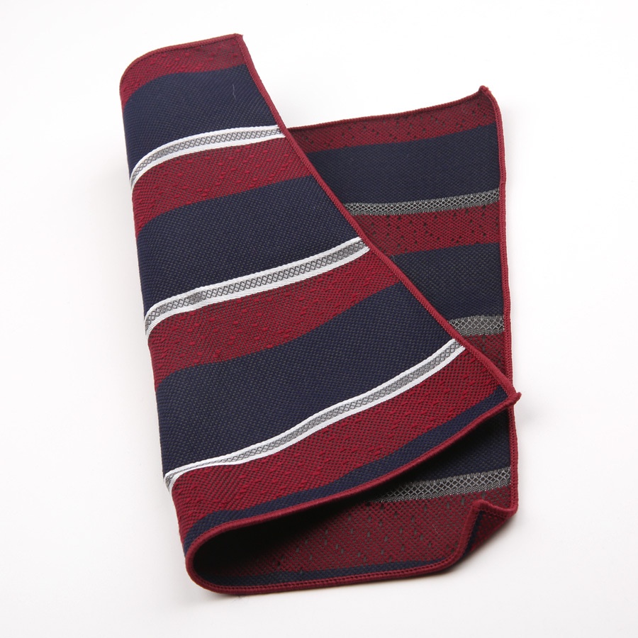 Khăn Tay Cotton Vuông 24 * 24CM Họa Tiết Sọc Cổ Điển Cho Nam