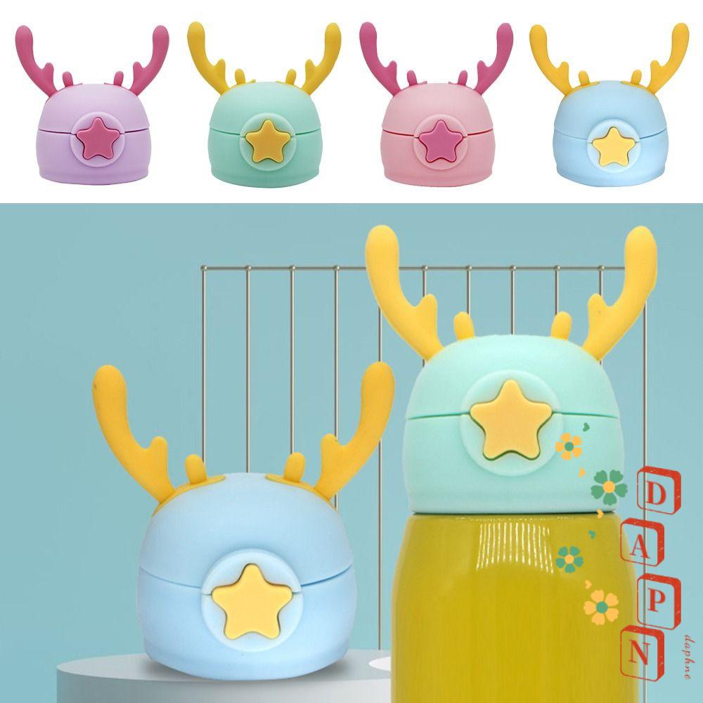 Nắp Đậy Cốc Nước DAPHS Bằng Silicone Kèm Ống Hút Tiện Dụng Cho Bé