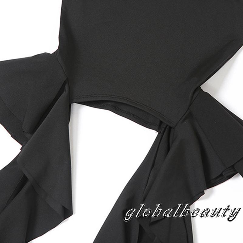 Áo Ống Nhún Bèo Hở Lưng Thời Trang Mùa Hè Cho Nữ