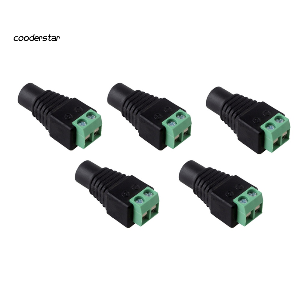 Bộ 5 Đầu Nối Nguồn DC 12V Cho Dây Đèn LED 5050