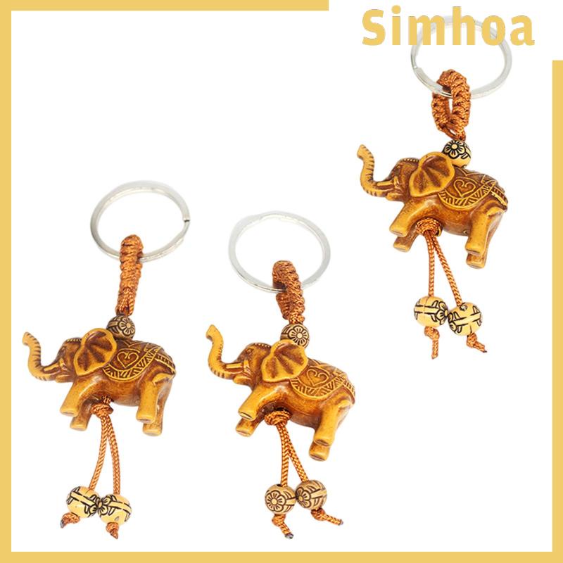 Set 3 Móc Khóa Hình Chú Voi Handmade Xinh Xắn