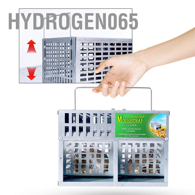 Hydrogen065 Bẫy chuột Hoàn toàn tự động Kim loại mạnh Tay cầm lớn Cửa đôi an cao