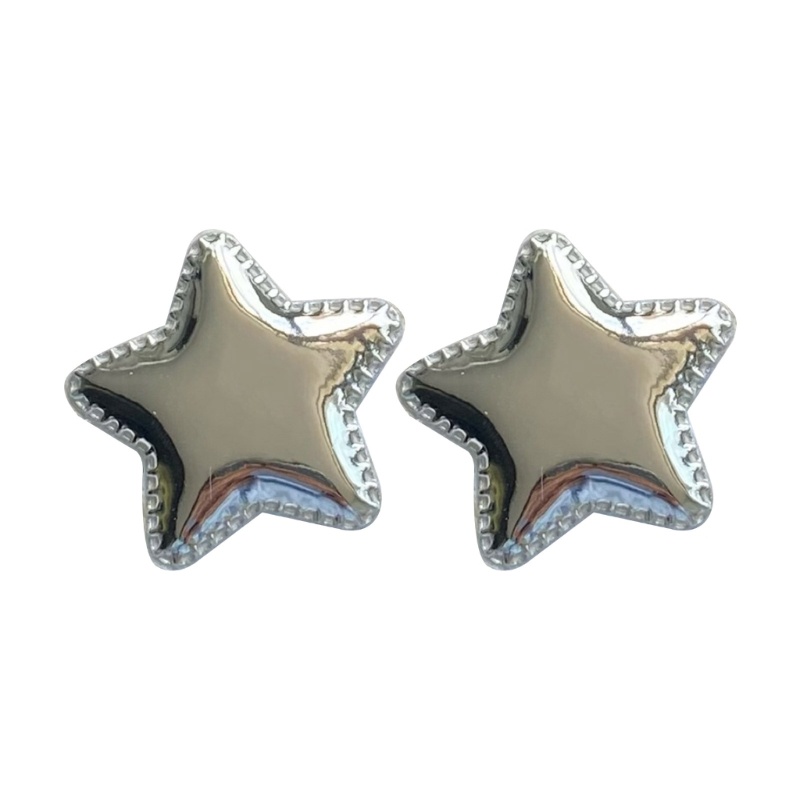 1 Cặp Kẹp Tóc Hình Ngôi Sao Bằng Kim Loại