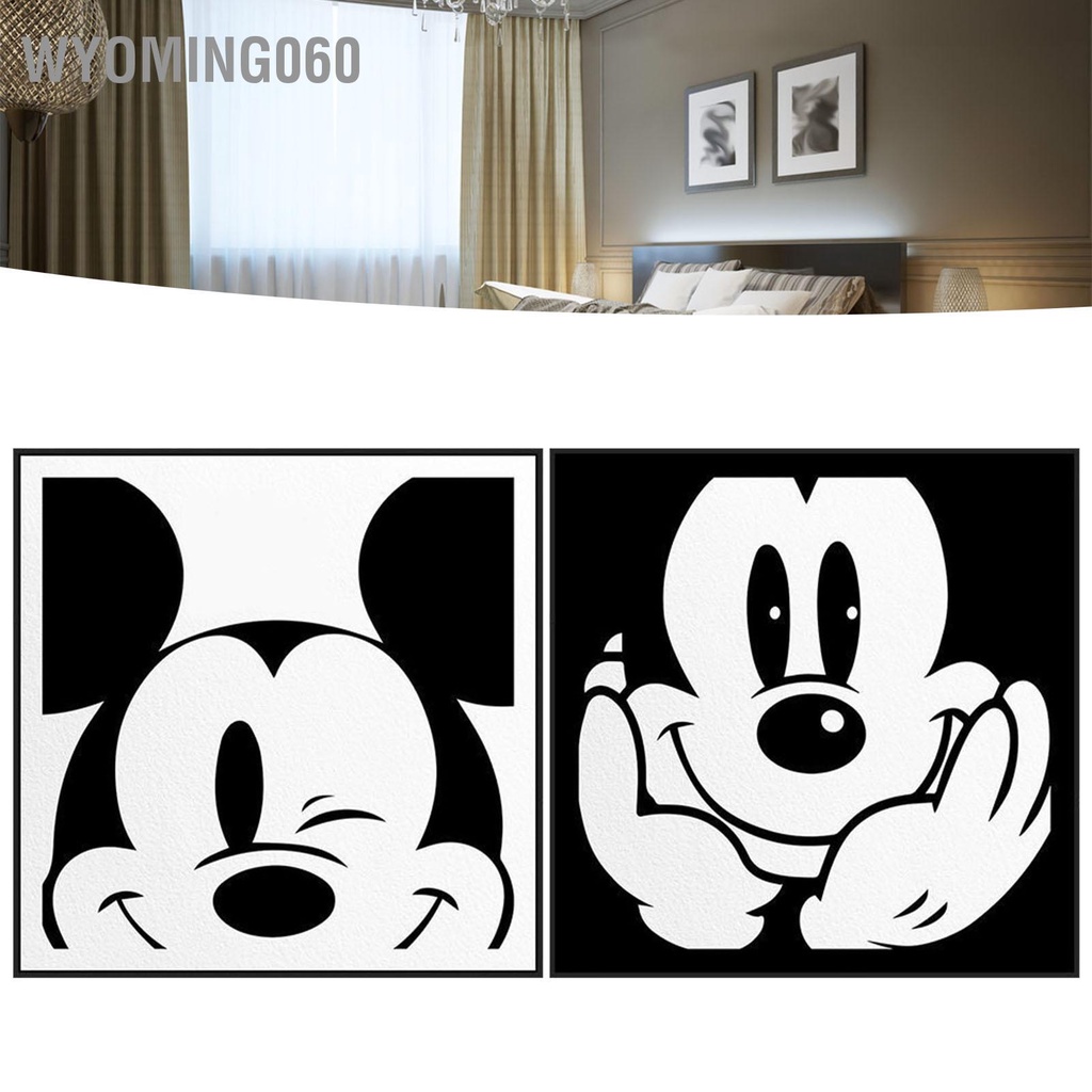 Wyoming060 Tranh Trang Trí Treo Tường Cho Phòng Ngủ Đầu Giường Khách Ăn Xu Hướng Bắc Âu Đen Trắng
