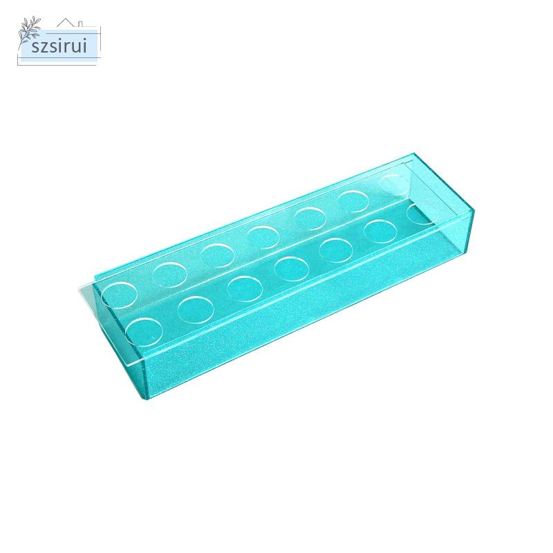 Lọ Hoa Bằng Acrylic Dáng Dài Hình Chữ Nhật Dùng Trang Trí Văn Phòng