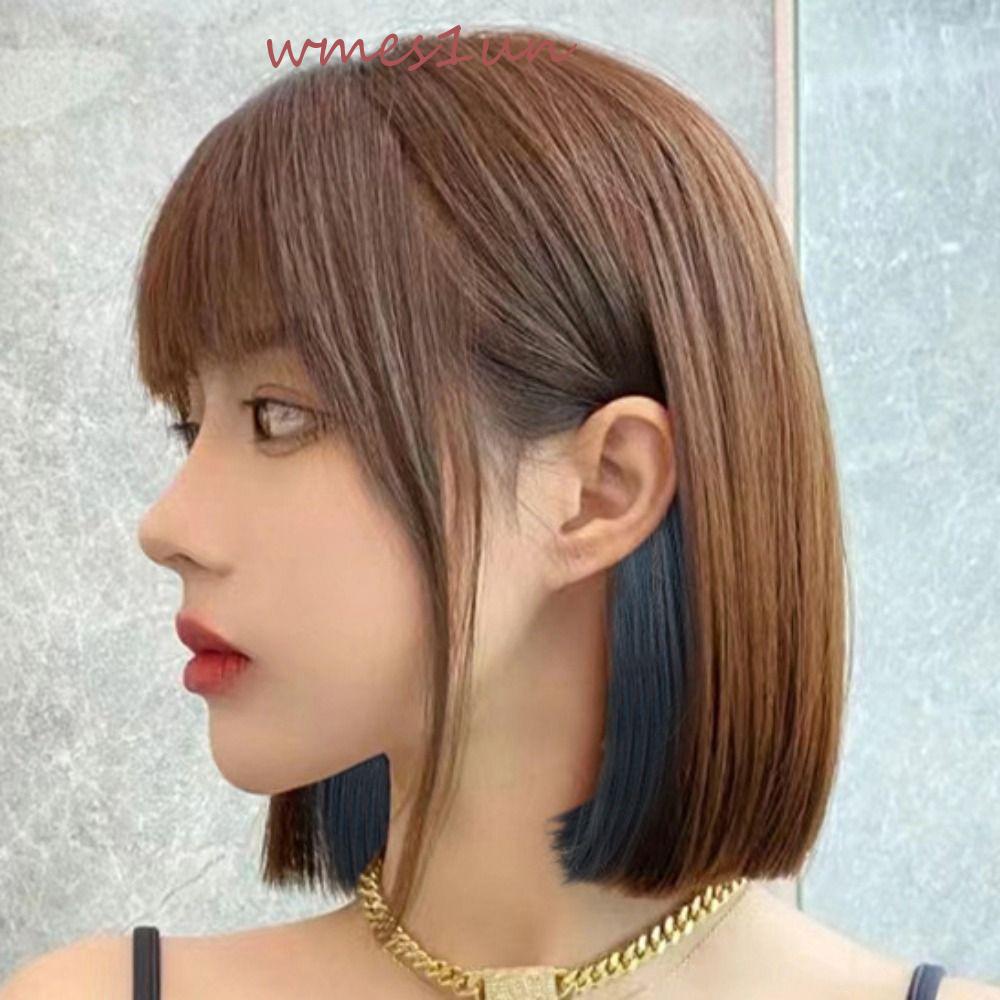 Bộ Tóc Giả Bob Thẳng 15H Kiểu Bob Vô Hình Chịu Nhiệt Cosplay Lolita