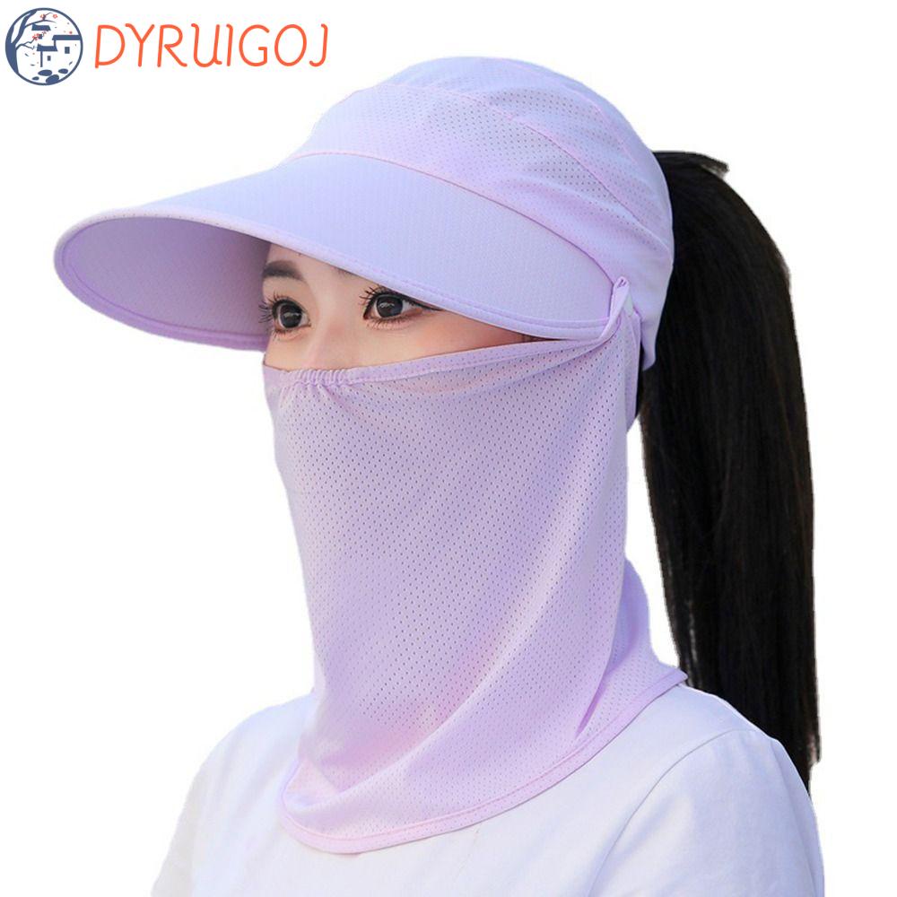 Mũ Chống Nắng Thoáng Khí Kèm Khẩu Trang Chống Tia UV Có Thể Tháo Rời Thời Trang