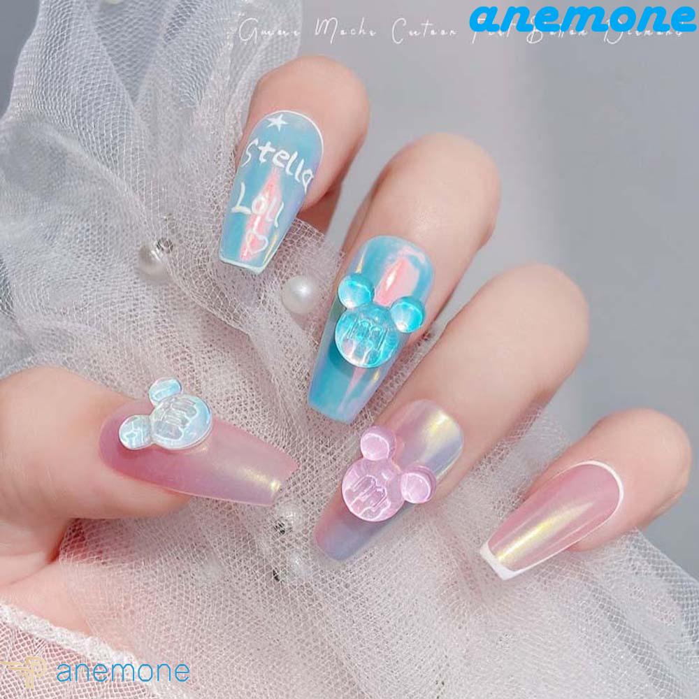 Phụ Kiện Trang Trí Móng Tay Hình Chuột Mickey / Gấu / Cá Heo Cực Quang Thời Trang